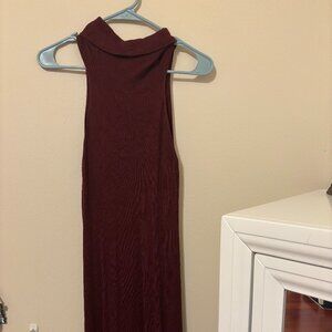 Lulus Maxi Burgundy Dress